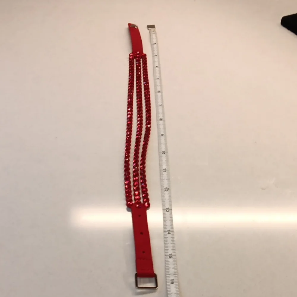 Swarovski Power Collection adjustable Red Crystals Bracelet & Choker 16